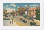 1939postcard085 * Atlantic Avenue looking south from Pine Ave., Wildwood By The Sea, NJ (Aug 7, 1939) * 640 x 407 * (194KB)