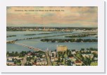 1940postcard092 * Causeway, Bay Islands and Miami from Miami Beach, FL (Apr 13, 1940) * 640 x 415 * (205KB)